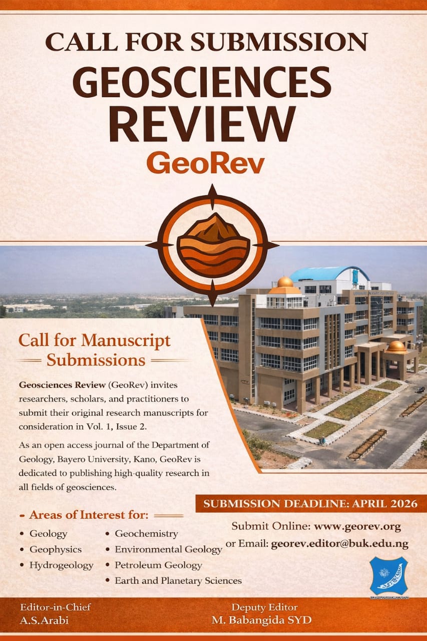 					View Vol. 1 No. 1 (2025): Geosciences Review  - Vol. 1 No. 1 
				